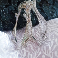 B0215_Elegant trendy designer bangles with delicate designs and unique patterns studded with american diamond stones.