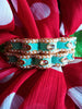 B0218_Gorgeous bangles with vibrant Meena work with a touch of semi precious stones.