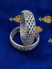 B0160_Gorgeous crafted bangles studded with American Diamond stones.