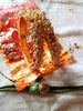 B0222_Lovely golden pearl bangles with delicate craftwork embellished with a bunch of pearls.