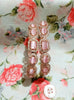 B0178_S_Elegant Rose Gold bangles embellished with American Diamond stones with a touch of dazzling pink stones.