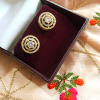 E0205_Classy American Diamond studs.