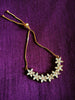 B0234_Lovely flower design bracelets studded with american diamond stones.