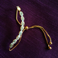 B0236_Lovely sleek design bracelets studded with a touch of american diamond stones.