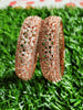 B0239_S_Ravishing Broad Rose gold bangle with delicate flower design embellished with American Diamond stones.