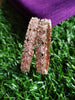 B0240_Lovely Rose gold bangle with delicate design embellished with American Diamond stones.