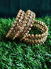 B0248_Lovely designer bangles with delicate craft work with a touch of stones & beads.