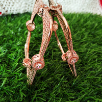 B0255__Elegant trendy designer bangles with delicate designs and unique patterns studded with american diamond stones.