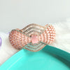 B0272_Gorgeous grand bracelets studded with delicate work of american diamond stones with a touch of pink stones.