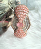 B0272_Gorgeous grand bracelets studded with delicate work of american diamond stones with a touch of pink stones.