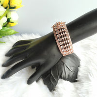 B0273_Classic bracelets studded with delicate work of american diamond stones with delicate designs.
