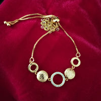 B0299_Classy circular design bracelets studded with  a touch of american diamond stones with delicate patterns.