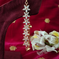 B0234_Lovely flower design bracelets studded with american diamond stones.