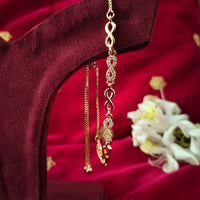 B0308_Trendy infinity design bracelets engraved with American Diamond stones with delicate work.