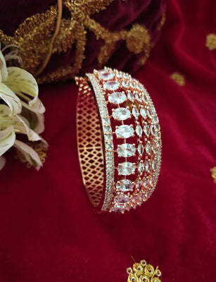 B0273_Classic bracelets studded with delicate work of american diamond stones with delicate designs.
