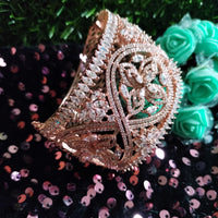 B0311_Designer bracelets studded with delicate work of american diamond stones.