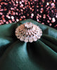 R042_Lovely designer American Diamond studded statement ring with delicate stone work.