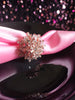 R049_Lovely flower design American Diamond studded statement ring with delicate stone work.