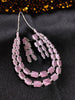 N0570_Elegant square design layered necklace embellished with american diamond stones.