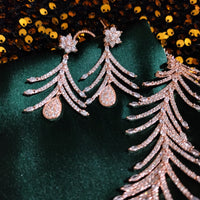 N0575_Lovely designer rose gold choker necklace embellished with american diamond stones with delicate work.