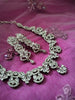 N0591_Beautiful designer choker necklace embellished with american diamond stones with delicate stone work.