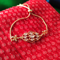 B0301_Classy circular design bracelets studded with  a touch of American diamond stones with delicate patterns.