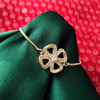 B0308_Classy circular design bracelets studded with  a touch of American diamond stones with delicate patterns.