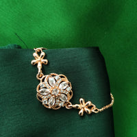 B0302_Classy circular design bracelets studded with  a touch of American diamond stones with delicate patterns.