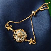 B0302_Classy circular design bracelets studded with  a touch of American diamond stones with delicate patterns.