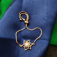 B0310_Classy circular design bracelets studded with  a touch of American diamond stones with delicate patterns.