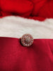 R097_Elegant flowery design circular rose gold American Diamond studded statement ring with a touch of white stones.
