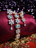 N03010_Lovely designer Rose polished choker necklace embellished with American diamond stones with delicate white stone work.