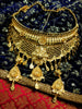 N03086_ Grand classic 1gm pure gold polished grand choker set with beautifully crafted design.
