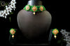 N069_Gorgeous  Crystal Choker Necklace with delicate Kundan work embellished with pearls.
