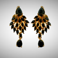N050_ELEGANT 1 GM MICRO GOLD PLATED NECKLACE STUDDED WITH AMERICAN DIAMOND