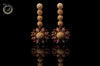 N056_Elegant Micro Gold plated Double Layered Necklace studded with American Diamond & Semi Precious pink Ruby stones