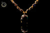 N057_Elegant Micro Gold plated Necklace studded with Black American Diamond  stones.