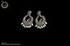 Silver oxidized earrings with exclusive silver peacock  work for a stunning and stylish look.