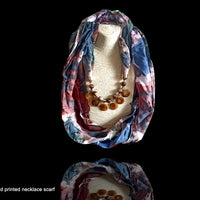 P019_Beautiful Soft Multi Colored Pendant Scarf