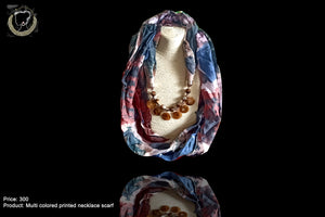 P019_Beautiful Soft Multi Colored Pendant Scarf