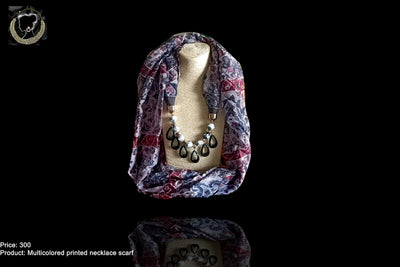 Beautiful Soft Multicolored Pendant Scarf