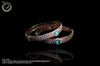 B0120_Classic Style rose gold,american diamond studded bangles with a touch of emerald for Women in Set of 2